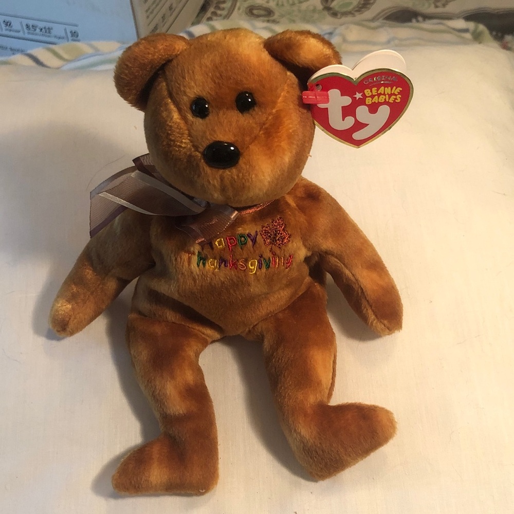 "Gratefully" the Thanksgiving Bear 🐻 Beanie Baby/2007